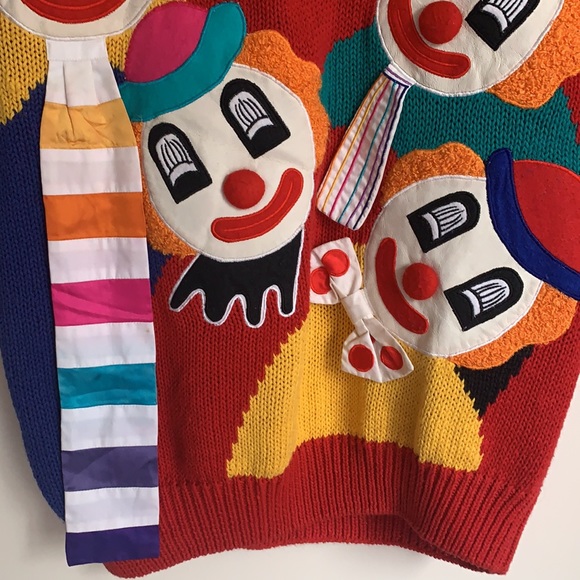 VINTAGE | Bonnie Boerer & Company clown sweater - Picture 5 of 15